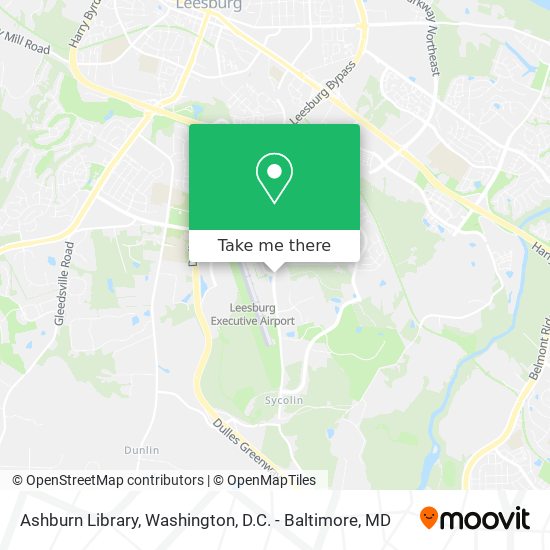 Ashburn Library map