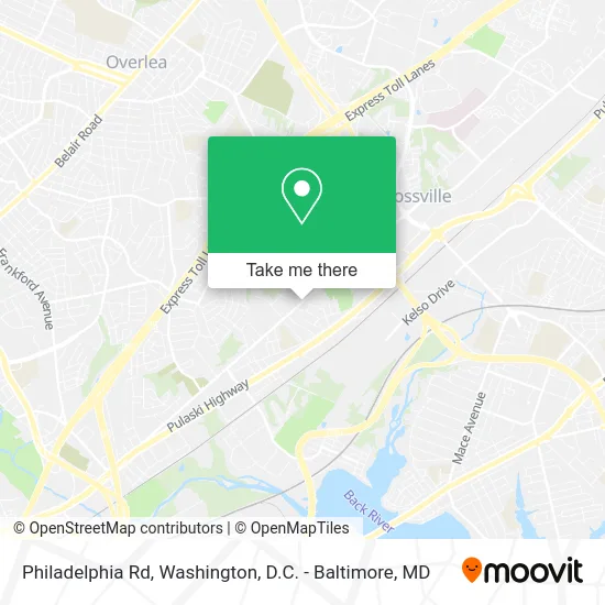 Philadelphia Rd map