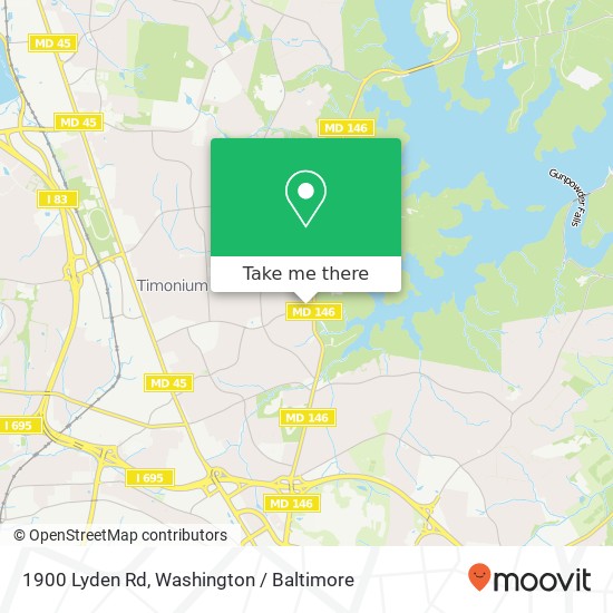 Mapa de 1900 Lyden Rd, Lutherville Timonium, MD 21093