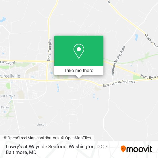 Lowry's at Wayside Seafood map