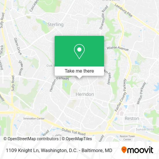 Mapa de 1109 Knight Ln