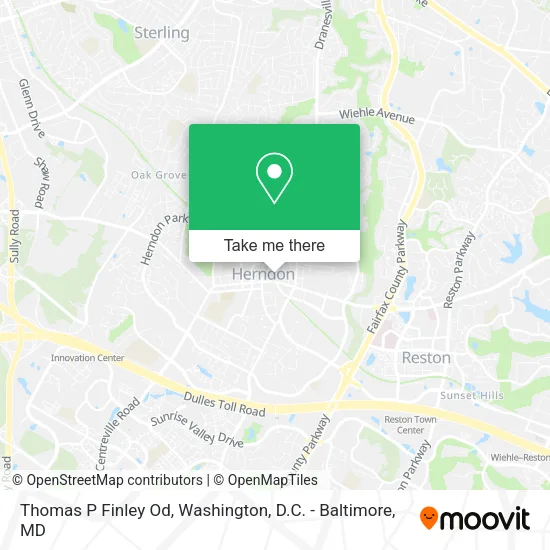 Thomas P Finley Od map