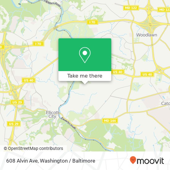 608 Alvin Ave, Catonsville, MD 21228 map