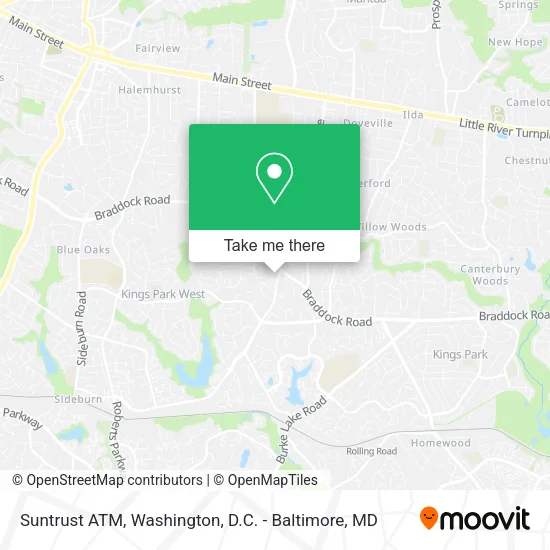 Mapa de Suntrust ATM