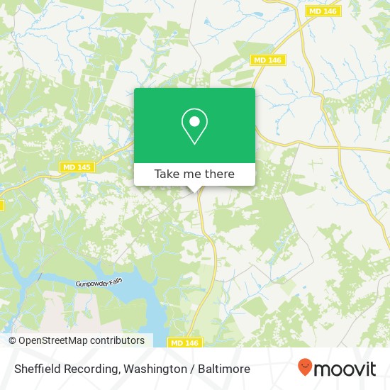 Mapa de Sheffield Recording, 13816 Sunnybrook Rd