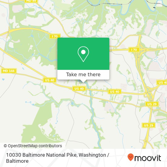 10030 Baltimore National Pike, Ellicott City, MD 21042 map