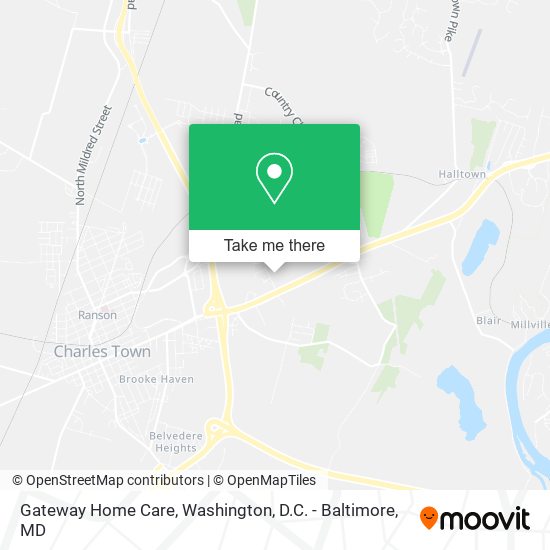 Mapa de Gateway Home Care