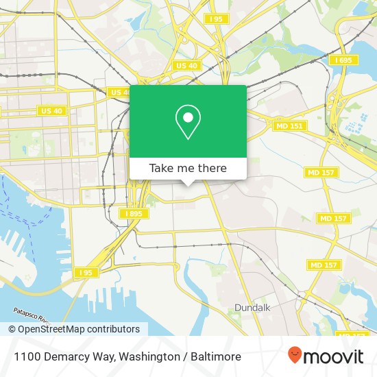 1100 Demarcy Way, Baltimore, MD 21224 map