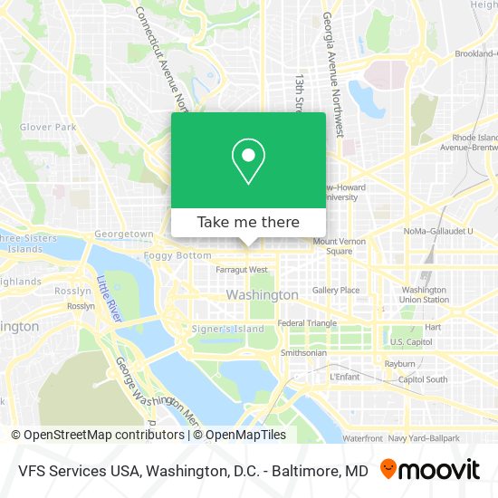 Mapa de VFS Services USA
