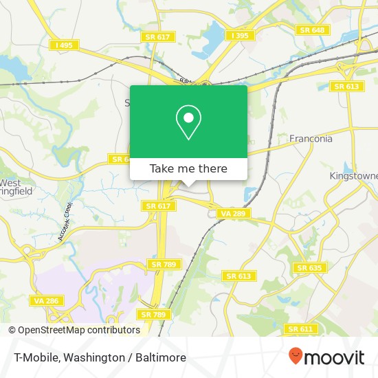 T-Mobile, 6753 Springfield Mall map