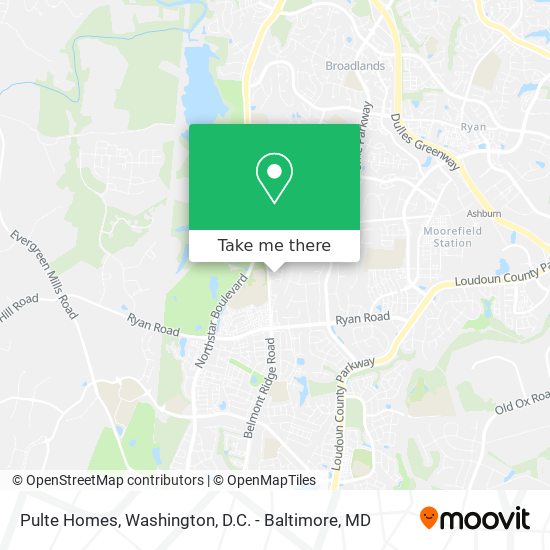 Mapa de Pulte Homes