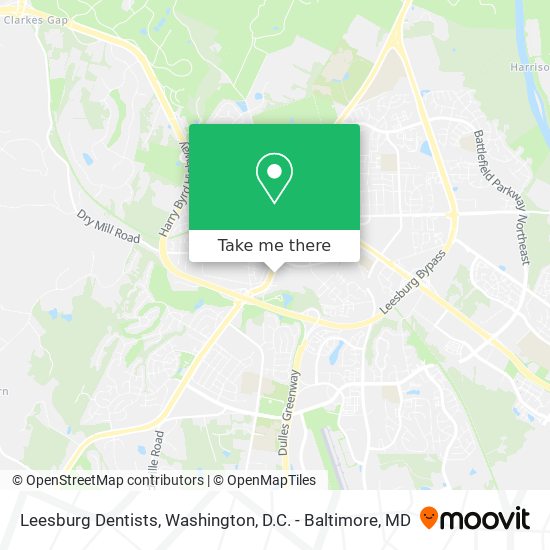 Mapa de Leesburg Dentists