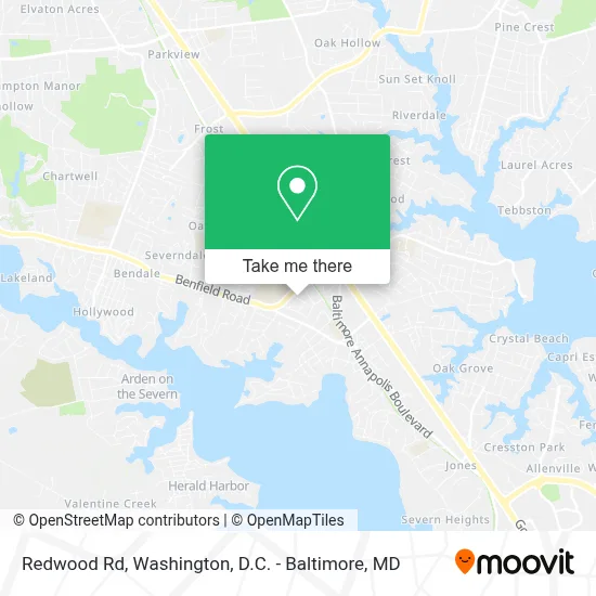 Redwood Rd map