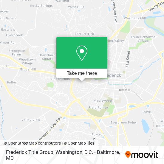 Frederick Title Group map