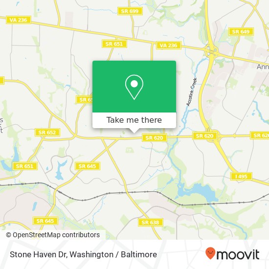 Mapa de Stone Haven Dr, Annandale, VA 22003