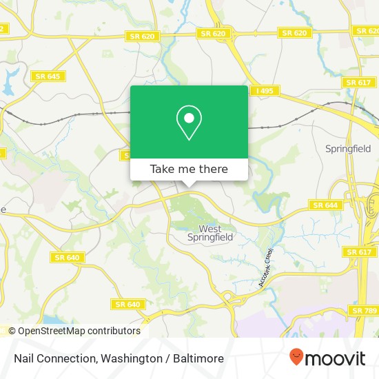 Mapa de Nail Connection, 8130 Old Keene Mill Rd