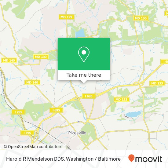 Harold R Mendelson DDS, 3601 Barberry Ct map