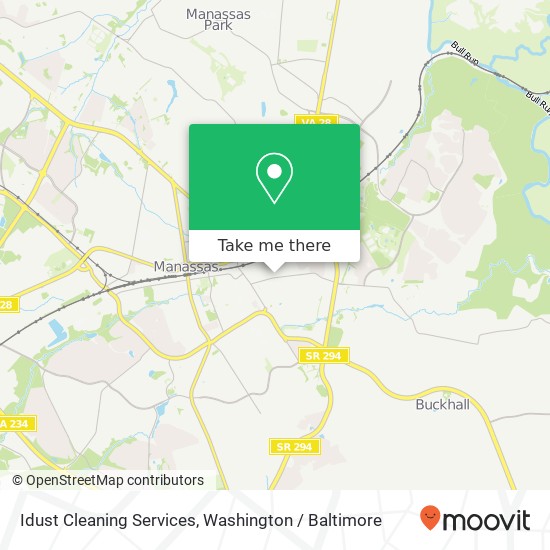 Idust Cleaning Services, 9526 Natural Bridge Ct map
