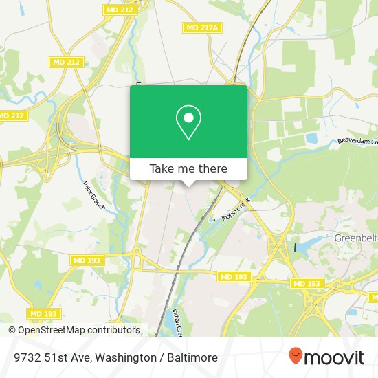 9732 51st Ave, College Park, MD 20740 map