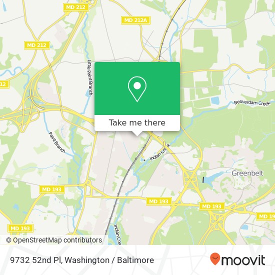 9732 52nd Pl, College Park, MD 20740 map