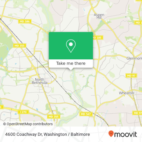 4600 Coachway Dr, Rockville, MD 20852 map