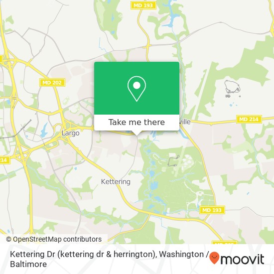 Mapa de Kettering Dr (kettering dr & herrington), Upper Marlboro, MD 20774