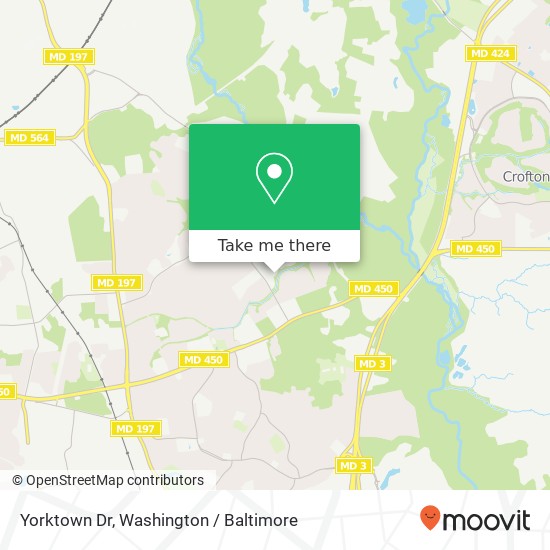 Mapa de Yorktown Dr, Bowie, MD 20715