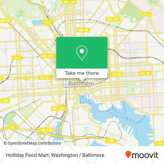Mapa de Holliday Food Mart, 234 Holliday St