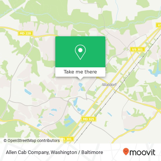 Mapa de Allen Cab Company
