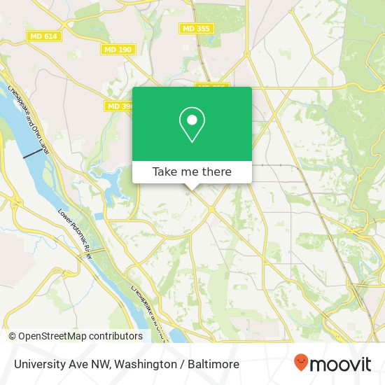 University Ave NW, Washington, DC 20016 map