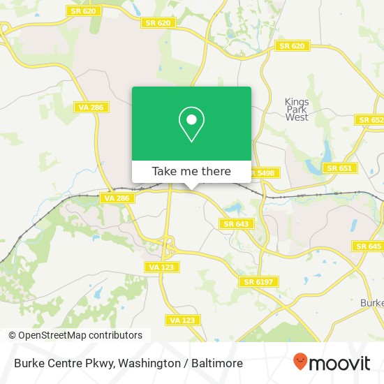 Mapa de Burke Centre Pkwy, Burke, VA 22015