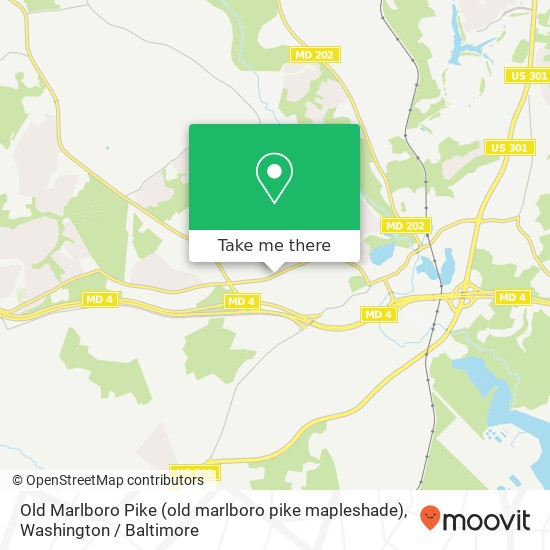 Old Marlboro Pike (old marlboro pike mapleshade), Upper Marlboro (UPPER MARLBORO), MD 20772 map