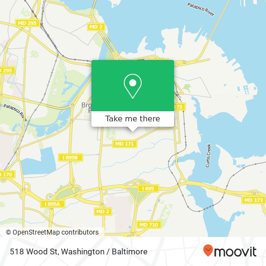 518 Wood St, Brooklyn, MD 21225 map