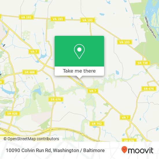 10090 Colvin Run Rd, Great Falls, VA 22066 map