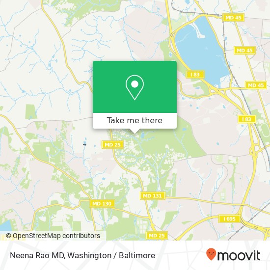 Mapa de Neena Rao MD, 29 Treadwell Ct