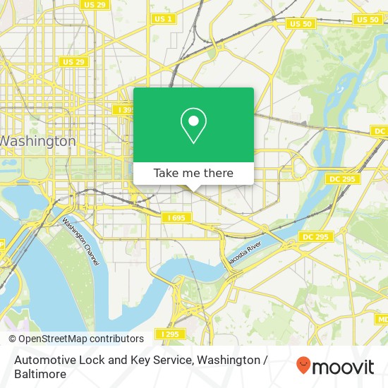 Automotive Lock and Key Service, 615 Pennsylvania Ave SE map