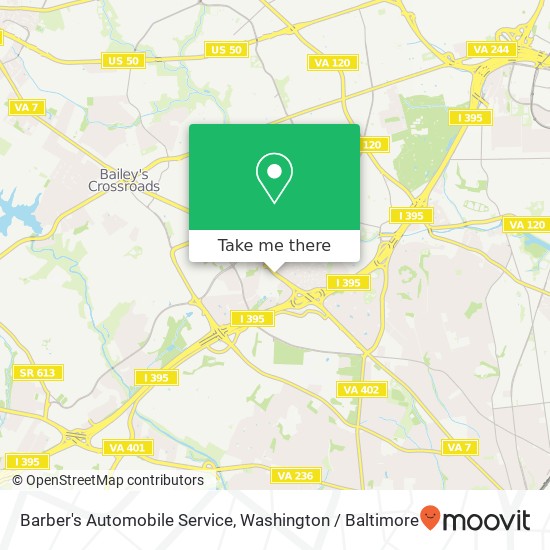 Mapa de Barber's Automobile Service, 4368 King St