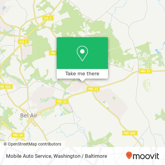 Mapa de Mobile Auto Service, 1203 Bartus Ct