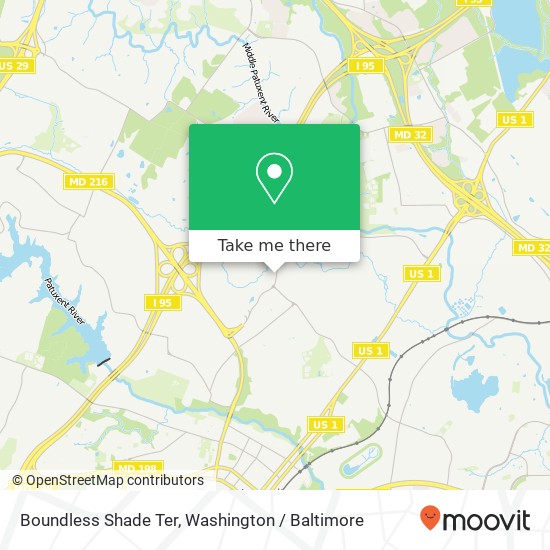 Boundless Shade Ter, Laurel, MD 20723 map