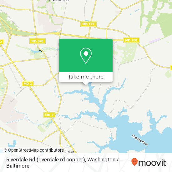 Mapa de Riverdale Rd (riverdale rd copper), Severna Park, MD 21146