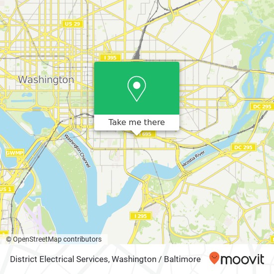 District Electrical Services, 880 New Jersey Ave SE map