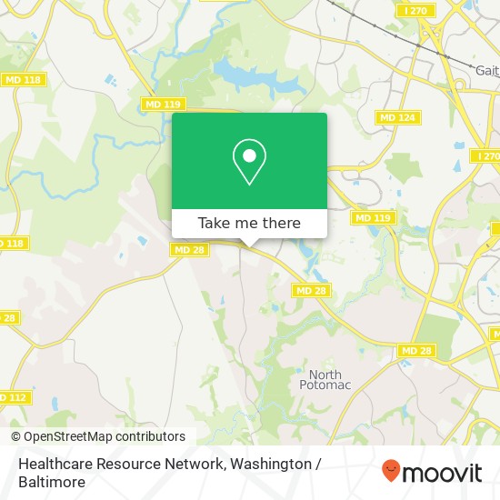 Healthcare Resource Network, 12126 Darnestown Rd map