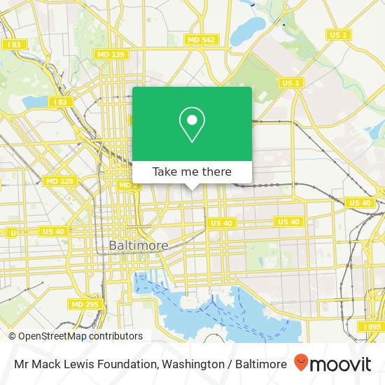 Mapa de Mr Mack Lewis Foundation, 929 N Caroline St