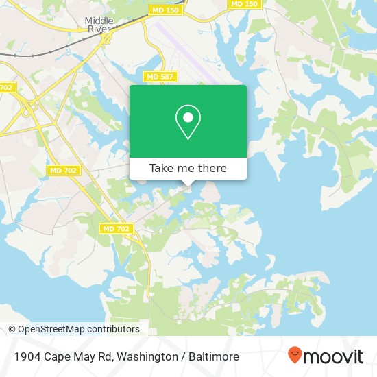 1904 Cape May Rd, Essex, MD 21221 map