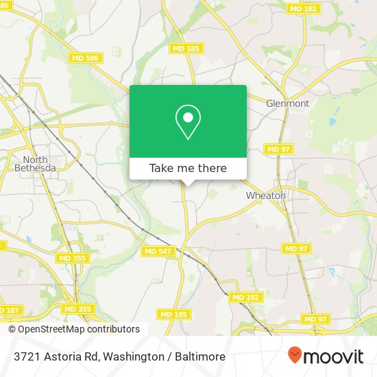 3721 Astoria Rd, Kensington, MD 20895 map