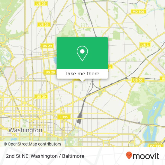 2nd St NE, Washington, DC 20002 map