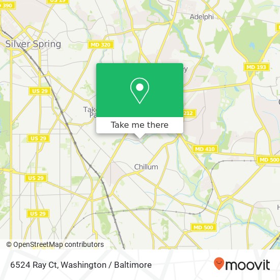 6524 Ray Ct, Hyattsville, MD 20783 map