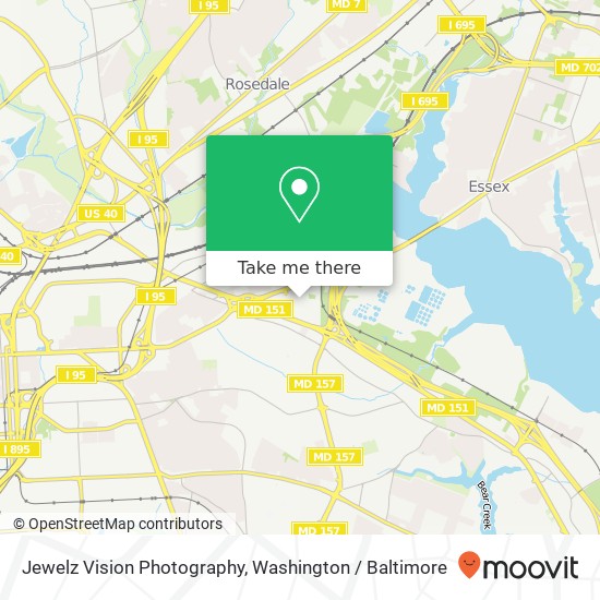 Mapa de Jewelz Vision Photography, Baltimore, MD 21224