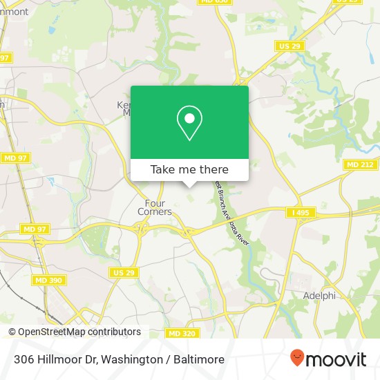 306 Hillmoor Dr, Silver Spring, MD 20901 map