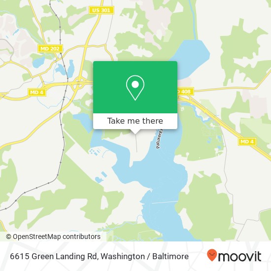 Mapa de 6615 Green Landing Rd, Upper Marlboro, MD 20772